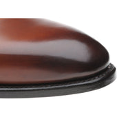 Herring Dahl mens monk shoes in chestnut calf