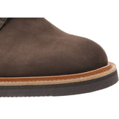 Herring Daniel mens rubber-soled Derby shoes in brown hydro nubuck