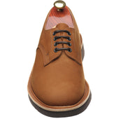 Herring Daniel mens rubber-soled Derby shoes in whiskey hydro nubuck