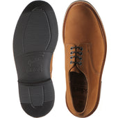 Herring Daniel mens rubber-soled Derby shoes in whiskey hydro nubuck