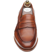 Herring Dartford mens loafers in tan soft grain