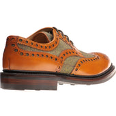 Herring Dartmoor (Rubber) in moorland green tweed and chestnut calf