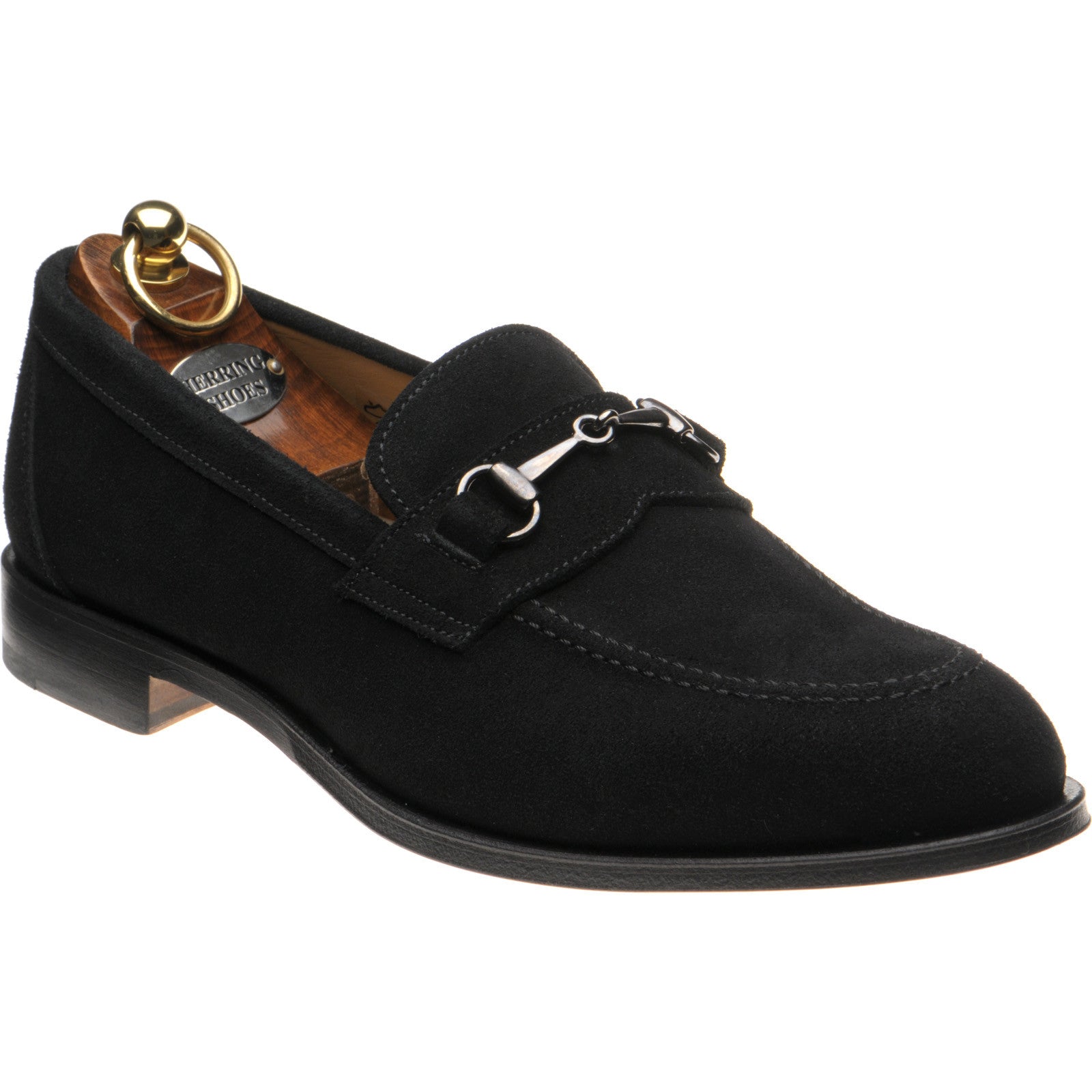 Herring Dillon II mens loafers in black suede