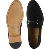 Herring Dillon II mens loafers in black suede