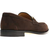 Herring Dillon II mens loafers in dark brown suede