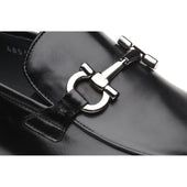 Herring Dillon mens loafers in black calf