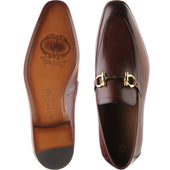 Herring Dillon mens loafers in conker calf