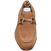 Herring Dillon mens loafers in tobacco suede