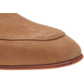 Herring Dillon mens loafers in tobacco suede