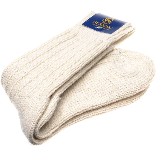 Herring Donegal Wool Sock in ecru