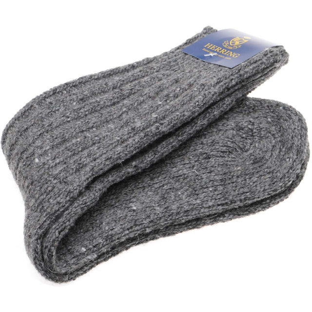 Herring Donegal Wool Sock in grey