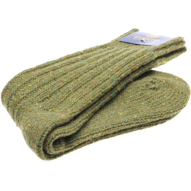 Herring Donegal Wool Sock in moss