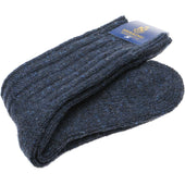 Herring Donegal Wool Sock in navy