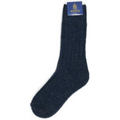 Herring Donegal Wool Sock in navy