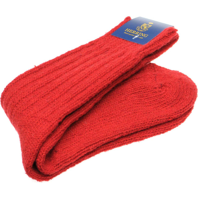 Herring Donegal Wool Sock in red