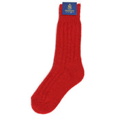 Herring Donegal Wool Sock in red