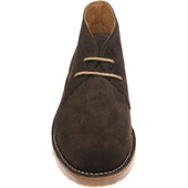 Herring Dune mens rubber-soled desert boots in brown suede