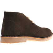 Herring Dune mens rubber-soled desert boots in brown suede