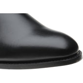 Herring Edgbaston mens monk shoes in black calf