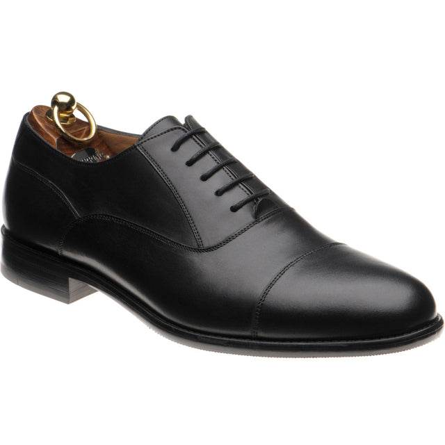 Herring Edgeware II mens hybrid-soled Oxfords in black calf