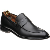 Herring Edmonton II mens hybrid-soled loafers in black calf