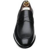 Herring Edmonton II mens hybrid-soled loafers in black calf