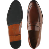 Herring Edmonton II mens hybrid-soled loafers in brown calf