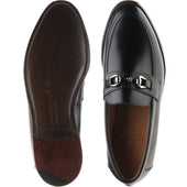 Herring Esher mens loafers in black calf