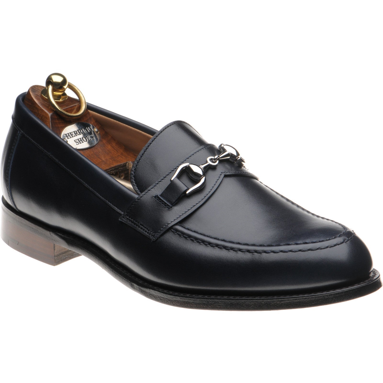 Herring Esher mens loafers in navy calf