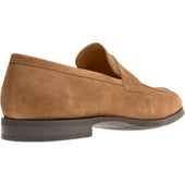 Herring Evora mens rubber-soled loafers in tan suede