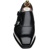Herring Fitzrovia mens monk shoes in black calf