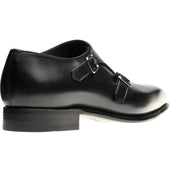 Herring Fitzrovia mens monk shoes in black calf