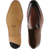 Herring Fleming mens loafers in conker calf