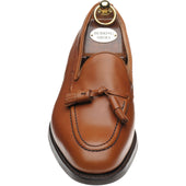 Herring Fletcher mens rubber-soled tasselled loafers in pecan calf