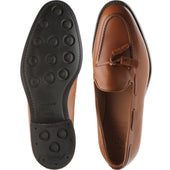 Herring Fletcher mens rubber-soled tasselled loafers in pecan calf