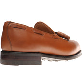 Herring Fletcher mens rubber-soled tasselled loafers in pecan calf