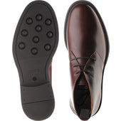 Herring Forge mens rubber-soled Chukka boots in brown calf