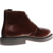 Herring Forge mens rubber-soled Chukka boots in brown calf