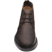 Herring Forge mens rubber-soled Chukka boots in brown waxy