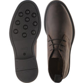 Herring Forge mens rubber-soled Chukka boots in brown waxy