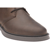 Herring Forge mens rubber-soled Chukka boots in brown waxy
