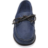 Herring Fowey mens rubber-soled deck shoes in navy