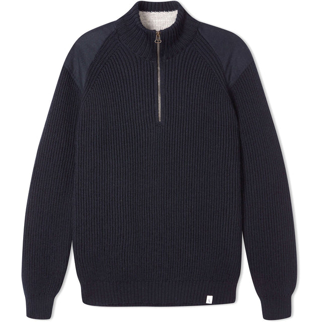 Herring Foxton Zip Jumper by Peregrine in navy