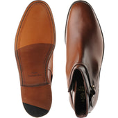 Herring George mens boots in brown waxy