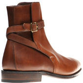 Herring George mens boots in brown waxy