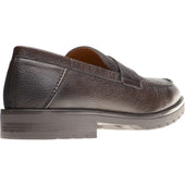 Herring Georgio mens rubber-soled loafers in brown grain