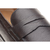 Herring Georgio mens rubber-soled loafers in brown grain