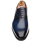 Herring Gershwin mens semi-brogues in navy calf