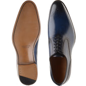Herring Gershwin mens semi-brogues in navy calf