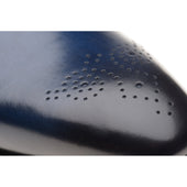 Herring Gershwin mens semi-brogues in navy calf